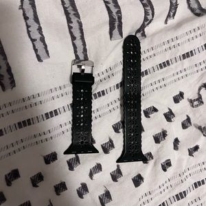 Apple Watch band - silicone black “lace” design